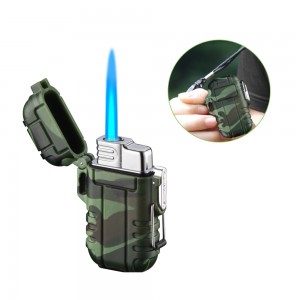 Camping windproof straight into the blue flame lighter sealed waterproof cigar lighter