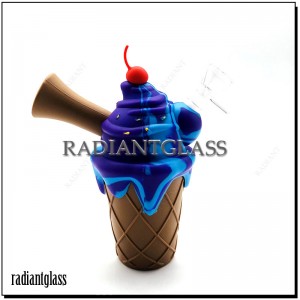 Wholesale 7 Inches Ice Cream Bong Silicone Water Pipe