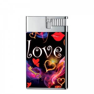 Wholesale of Deppon Light and Thin Windproof Portable Lighter Metal Direct Charge Inflatable Cigarette Lighter Manufacturers