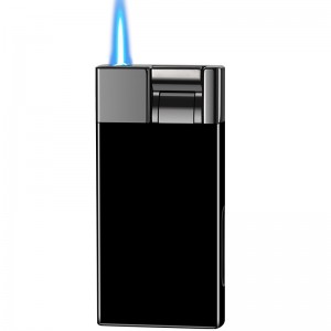 Newly ignition windproof lighter perspective transom convenient and powerful cigarette lighter