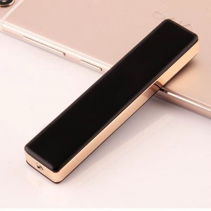 Creative thin internet celebrity USB tungsten wire lighter charging personalized lighter windproof small mini metal