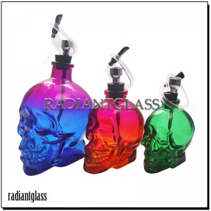 Coloured Glass Skull Water pipe Hookah