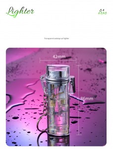 Debang One Machine Five Purpose Windproof and Waterproof Blue Flame Lighter, New and Unique Creative Personalized Trendy Transparent Lighter