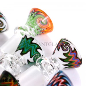 Hookahs Colorful Glass Bowl 14mm 18mm Male Joint Colored Smoking Bowls For Bongs Water Pipes Dab Oil Rigs