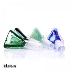 Hookahs Triangle bowl blue duck green jade 14mm/18mm for glass water pipe or bong bubbler