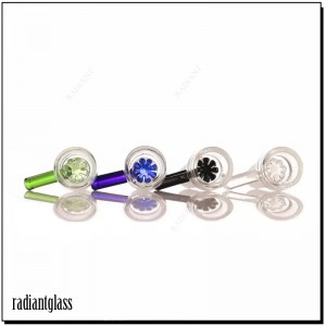 Slide Glass Bowls With Snowflake Filter 14mm 18mm Male Bowl Screen Bowl
