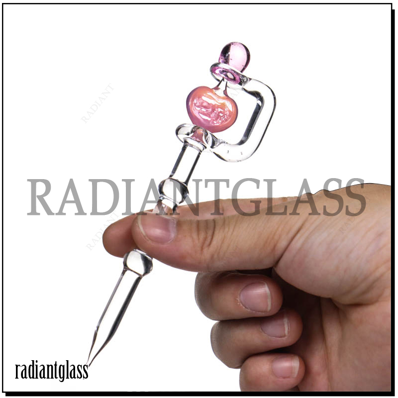 Glass Spinner Dab Tool  Heart Mushroom Dice Perc