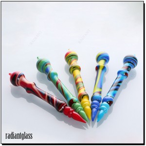 Colored Glass Dab Tool Wax Oil Tools