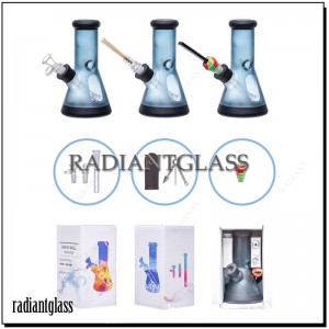 Three-in-one Glass Bong Slicone Pipe Hookah Set Crafts