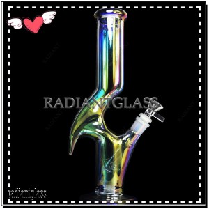 10 Inches Glass Bong Water Colourful Pipes Hookah