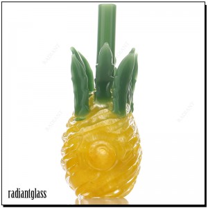 5″ Pineapple Glass Tobacco Smoking Pipes Unique Bowls
