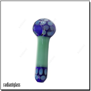 Colorful Polka dots Spoon glass hand pipe