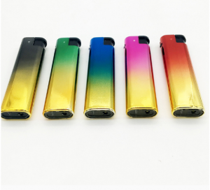 Wholesale High-quality Inflatable Windproof Lighter With Electroplated Iron Shell
