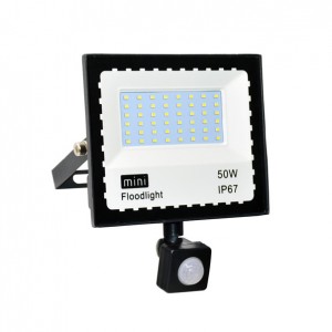 Mini LED Floodlight, RAD-FL102, Die-casting aluminum case+Toughened glass, 220V/85-260V, PF>0.9, IP65, 2years Guarantee