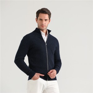 ODM Black Nike Sweater Factories –  Winter full zip cardigan for men – Raidyboer