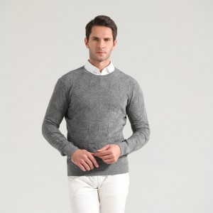 wholesale OEM Best Brand For Hoodies Exporters –   Blended wool warm men crew neck custom knit sweater – Raidyboer