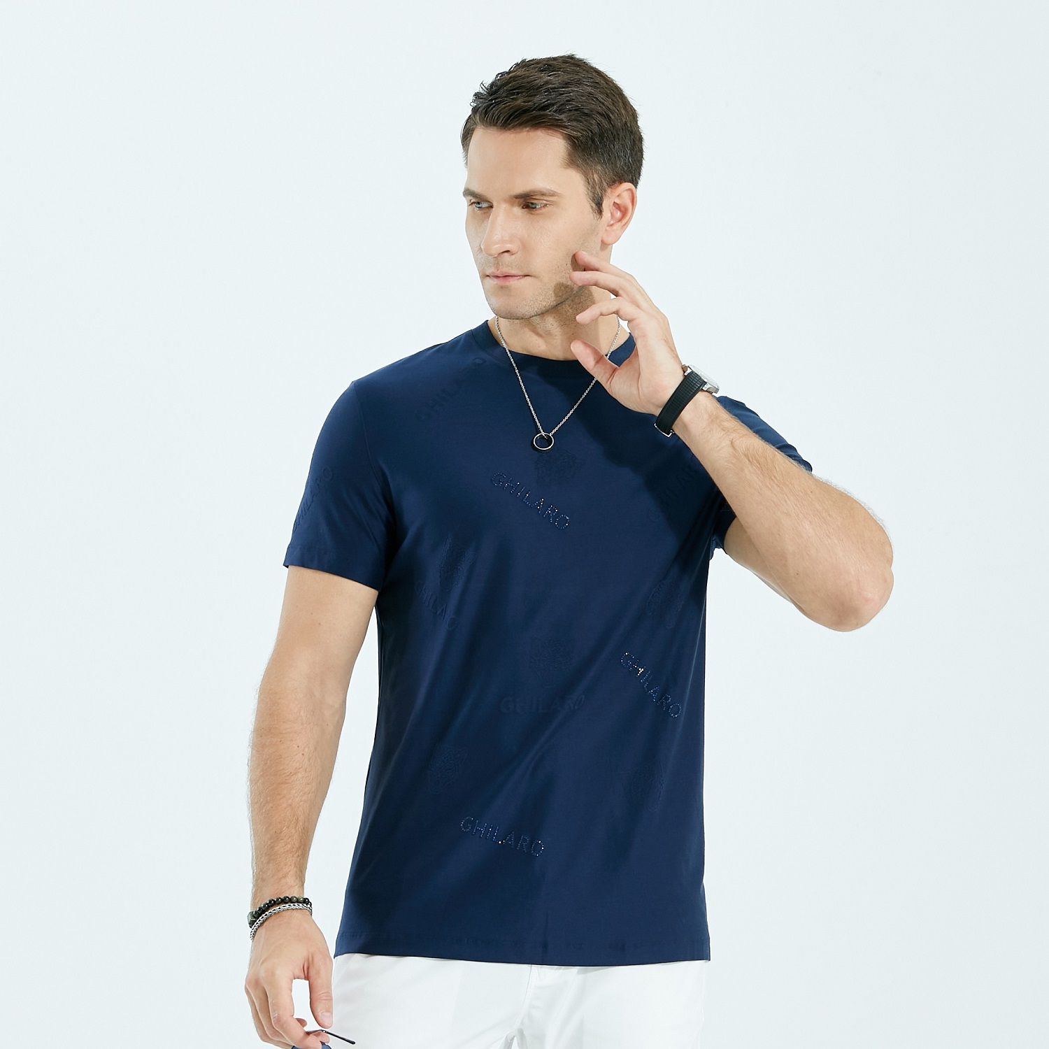 Comfortable And Breathable Short-sleeved Fashion Men’s T-shirts Custom Logo