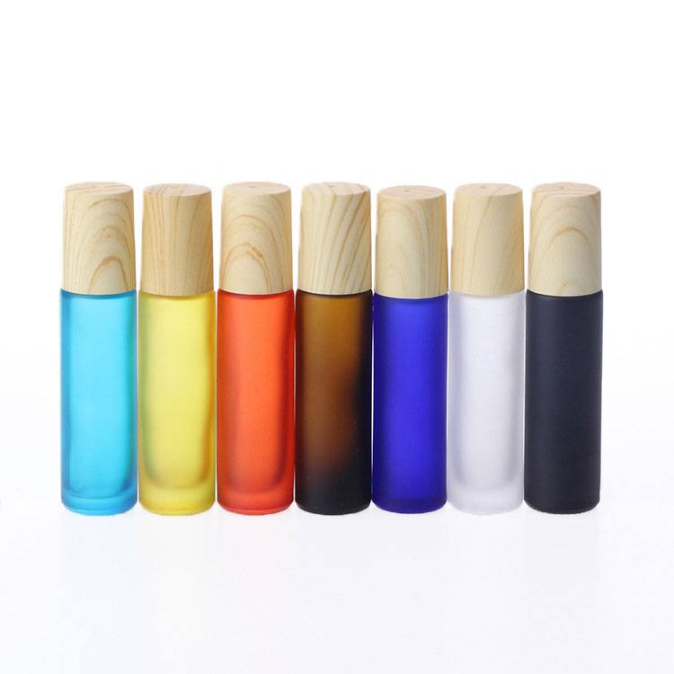 Short Lead Time for Perfume Roller Bottle - RB-R-0140 10ml colorful frosted roll on bottle – Rainbow