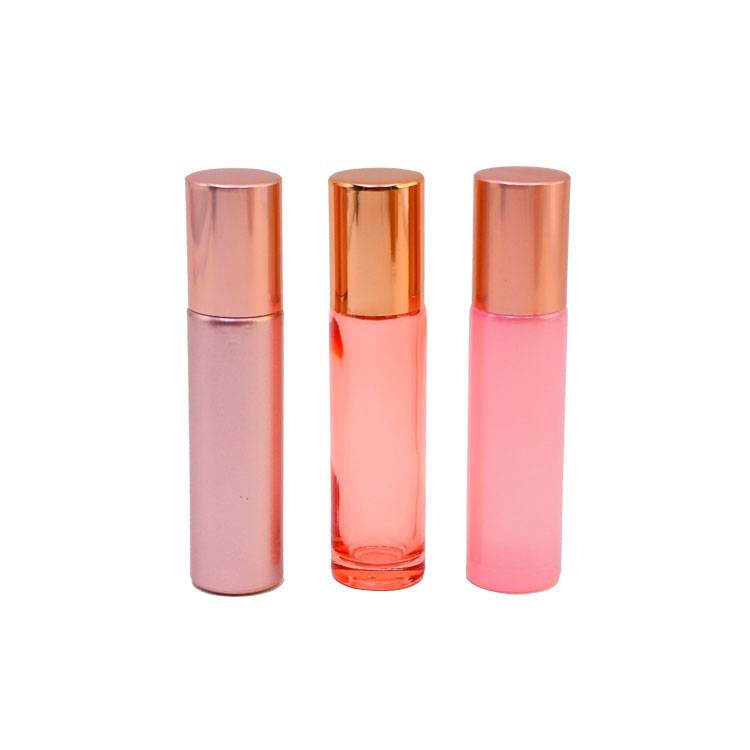 Newly Arrival Roller Bottle Frosted - RB-R-00154  10ml glass roll on bottle with aluminum cap – Rainbow