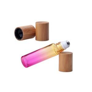 RB-R-00149  10ml glass roll on bottle with bamboo lid