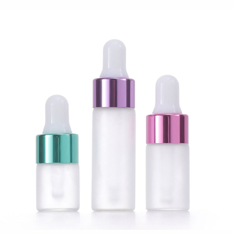 RB-T-0066A kosmeetikapakend 1ml 2ml 3ml 5ml väike mattklaasist pudel tühi näidisklaasist tilgutipudel eeterliku õli, seerumi, parfüümi jaoks
