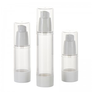 RB-Ai-0006 15ml 30ml 50ml bílé bezvzduchové kosmetické lahvičky s krémem na péči o pleť prázdná plastová lahvička na mléko
