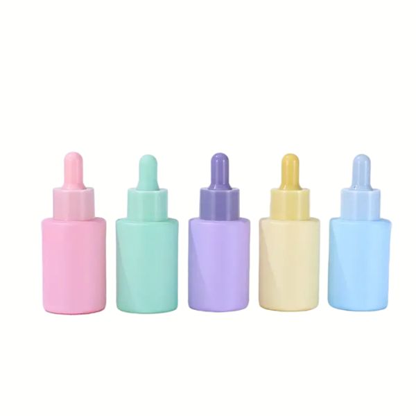 RB-R-00171A 30ml macaroon color glass essence bottle