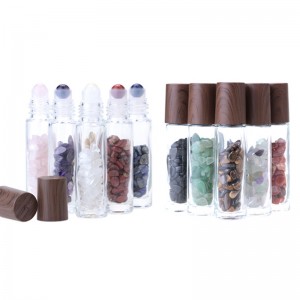 RB-R-00186 Cosmetic Packaging  Crystal Roll On Bottle Essential Oil Glass Roller Perfume Bottle