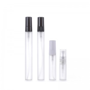 RB-T-0062 tasuta proov 2ml 3ml 5ml 10ml tühi mattklaasist parfüümiproovi pudelid minipihustuspudel