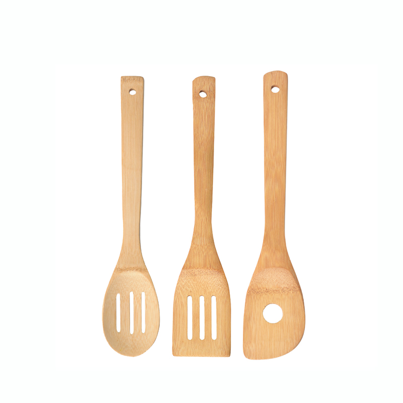 2021 High quality Disposable Bamboo Spoon - RB-B-00288  wooden scraper slotted spatula serving beech wood pot bamboo spoon set for cooking – Rainbow