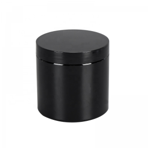 RB-P-0316  black plastic jar