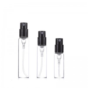 RB-T-0059 cestovní velikost plnitelná 2ml 3ml 5ml mini lahvička kosmetického parfémového oleje s rozprašovačem jemné mlhy