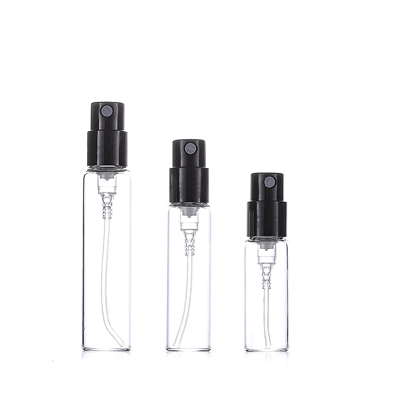 RB-T-0059 utazási méretű újratölthető 2 ml-es 3 ml-es 5 ml-es mini kozmetikai parfümolajos flakon finom permettel