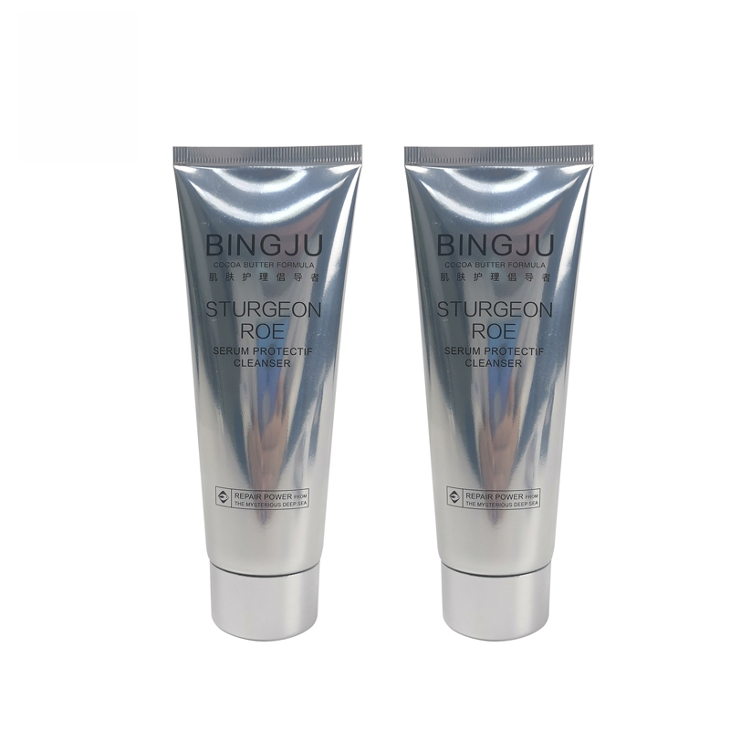 RB-S-0010 Tubi per la pulizia del viso con crema per le mani con rivestimento UV per tubo per imballaggio per la cura della pelle