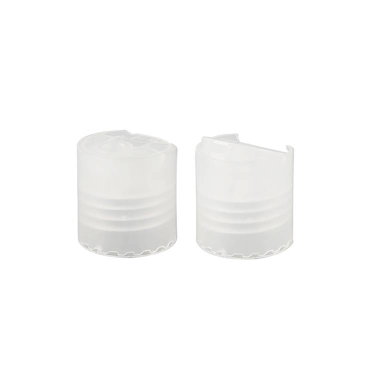 Chinese wholesale Bamboo Bottle Caps – RB-P-0129 clear white disc cap – Rainbow