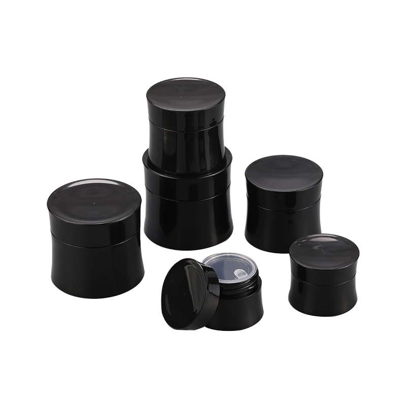 High Performance Double Walled Plastic Jar - RB-P-0325  empty black plastic cosmetic jars – Rainbow