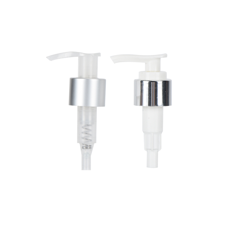 RB-P-0333E cosmetic package silver plastic pump