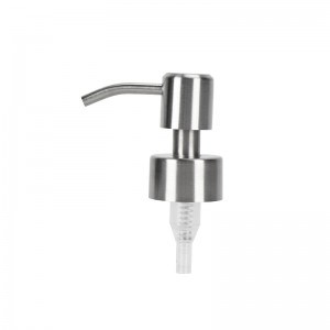 RB-P-0334B cosmetic package silver stainless steel pump