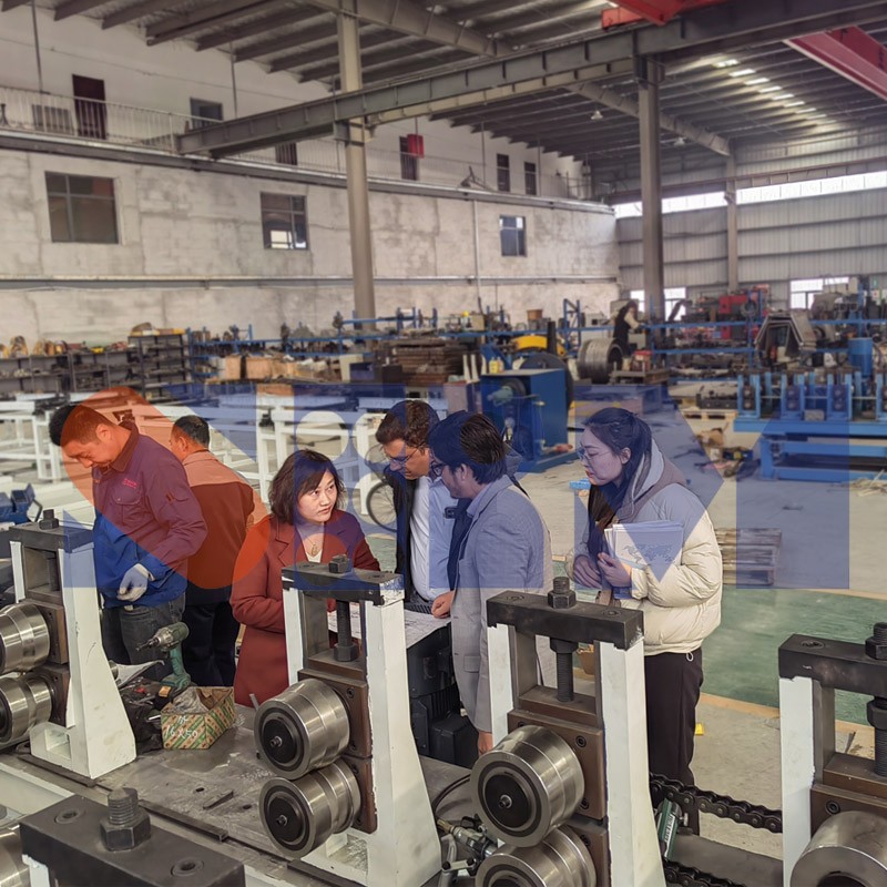 Welcome Our India Customers To Visit Roll Forming Machines Factory