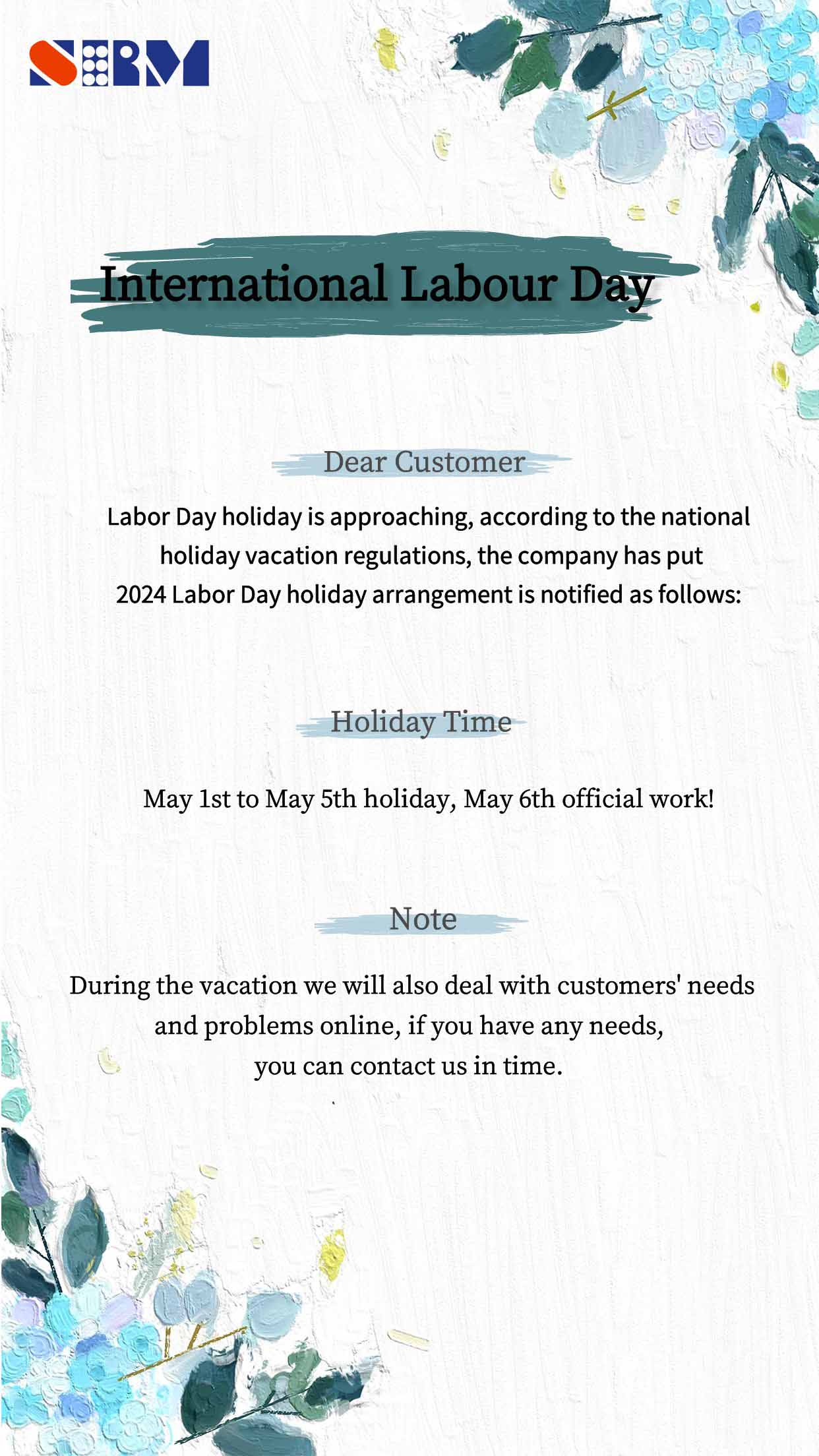 Labor Day Holiday is coming