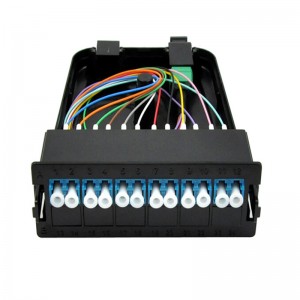 12 Fibers MTP/MPO to 6x LC/UPC Duplex Cassette, Type A