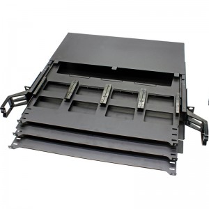 1U 19” Rack Mount Enclosures, 144 Fibers Single Mode/ Multimode Holds up to 12x MTP/MPO Cassettes