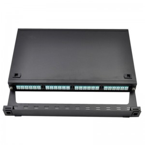 1U 19” Rack Mount Enclosures, 96 Fibers Single Mode/ Multimode Holds up to 4x MTP/MPO Cassettes
