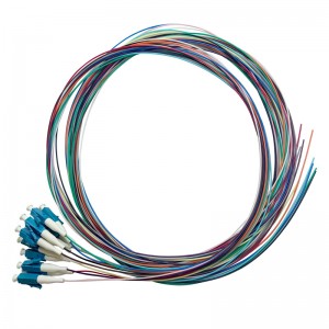 CE Certification LC 12 Fibers Pigtail Factories –  LC/SC/FC/ST Single Mode 9/125 OS1/OS2 Unjacketed Color-Coded Fiber Optic Pigtail  – RAISE