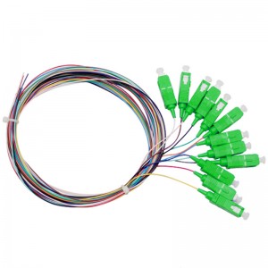 LC/SC/FC/ST Single Mode 9/125 OS1/OS2 Unjacketed Color-Coded Fiber Optic Pigtail
