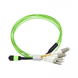 Manufactur standard China Abalone MPO to MPO Fiber Optic Patch Cord Om3 Om4 10GB Aqua LSZH Optic Fiber Jumper Cable