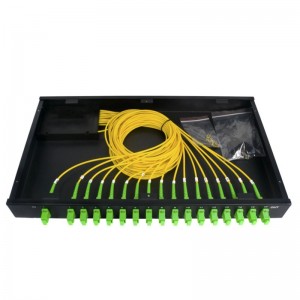 1X2 1X4 1X8 1X16 1X32 PLC Rack Box with Fiber Optic Splitter