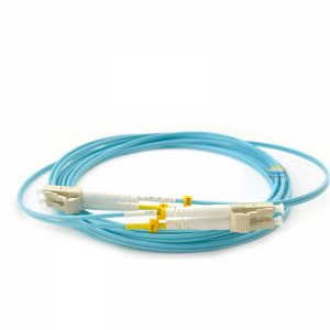Customized LC to LC Fiber Patch Cable OM3 Length Options: 0.2m-100m, 10GB Multimode Duplex for Data Centers