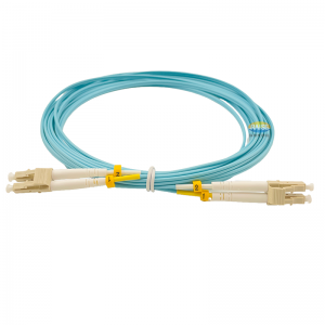 Customized LC to LC Fiber Patch Cable OM3 Length Options: 0.2m-100m, 10GB Multimode Duplex for Data Centers