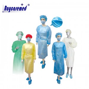 RM05-002 Disposable Medical Isolation Gown na Proteksiyon na Gown